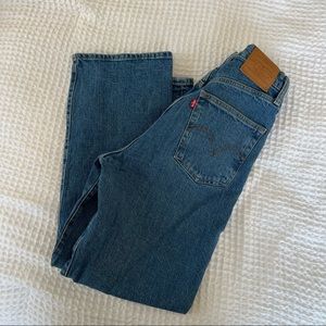 Levis Ribcage Straight Ankle (Medium Wash) Size 27